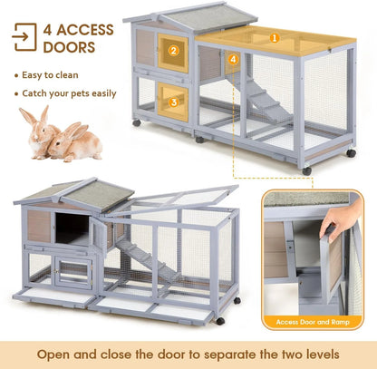 Wooden Rabbit Cage, Chicken Coop, Guinea Pig Cage