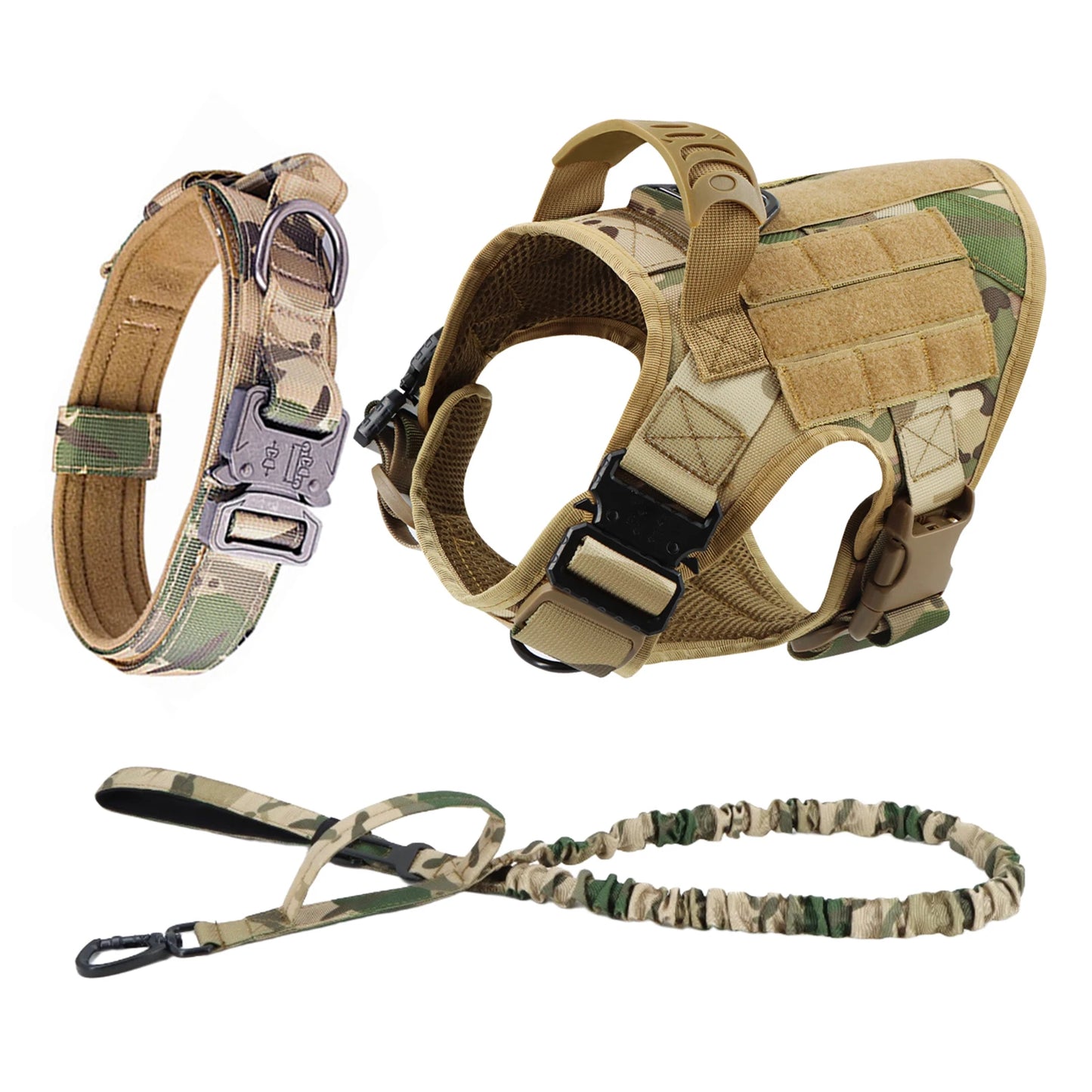 Dog Harness Collar And Leash Set Training Walking