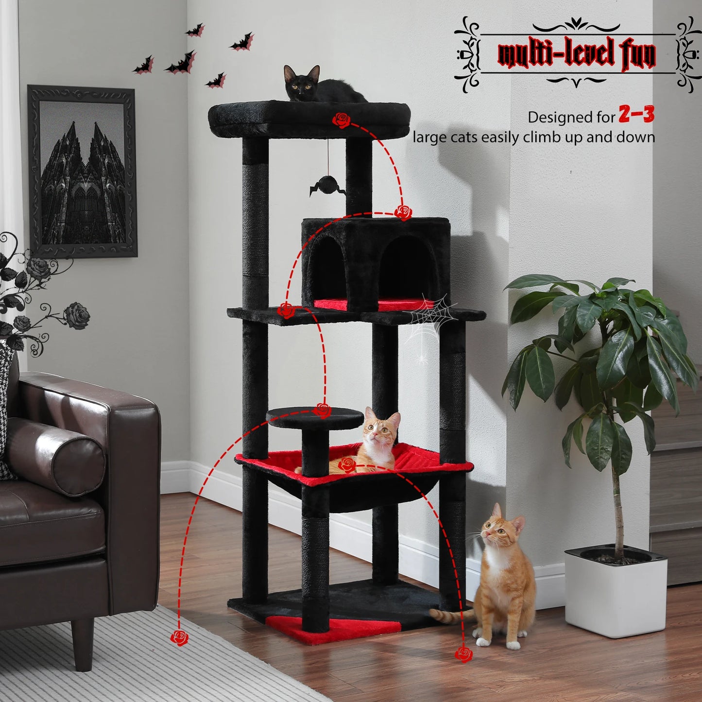 Cat Tree for Indoor Cats 5-Levels