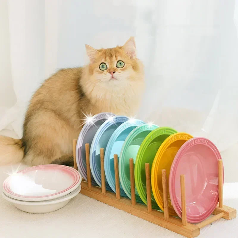 Stress-Free Dog Ceramic Cat Feeding Bowls