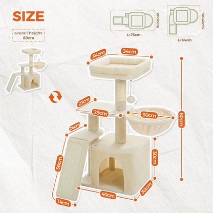 Cat, Tower, Indoor, Activity Tree, Scratching Post , Perch