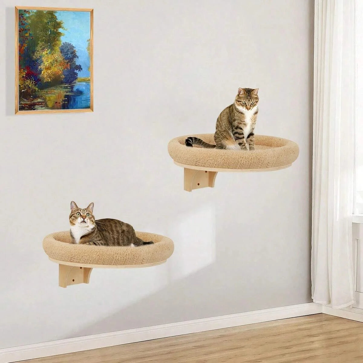 Cat Wall Mounted  Climbing Ladder, Hammock