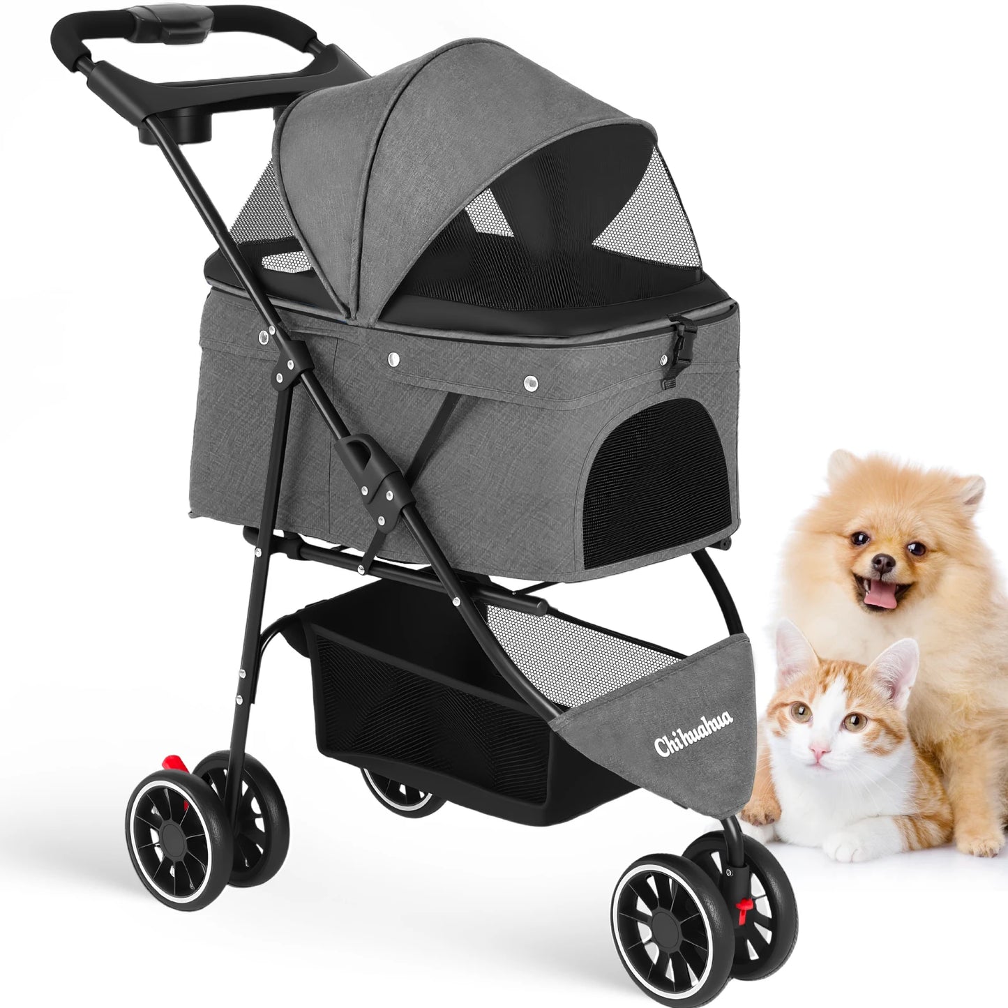 Pet Stroller Small Puppy Dogs & Cats Travel