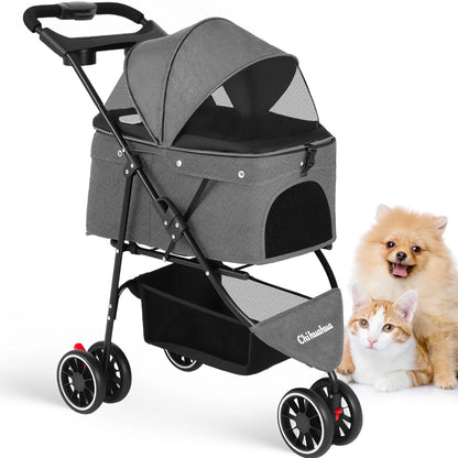 Pet Stroller Small Puppy Dogs & Cats Travel