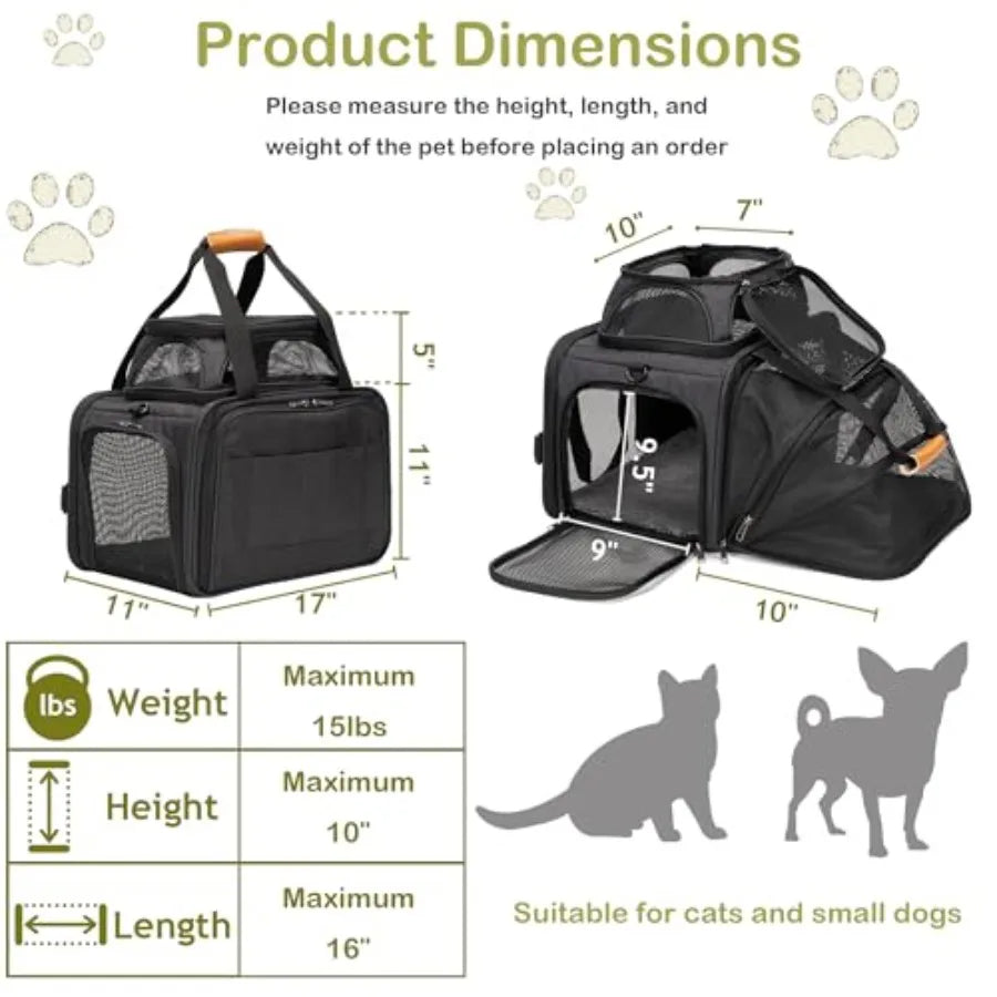 Airline-Approved Soft-Sided Cat & Dog Carrier