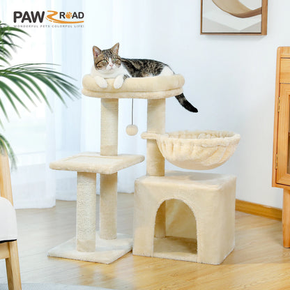 Cat, Tower, Indoor, Activity Tree, Scratching Post , Perch