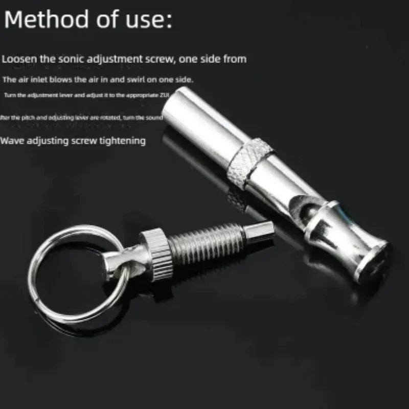 Adjustable Ultrasonic Sound Dog Training Whistle Silent Control