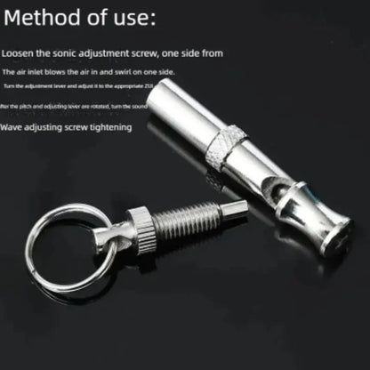 Adjustable Ultrasonic Sound Dog Training Whistle Silent Control