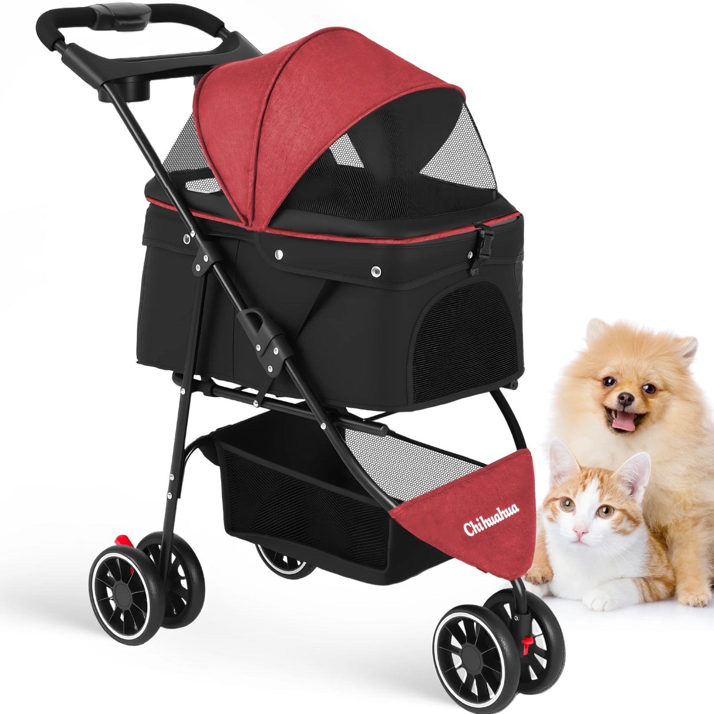 Pet Stroller Small Puppy Dogs & Cats Travel