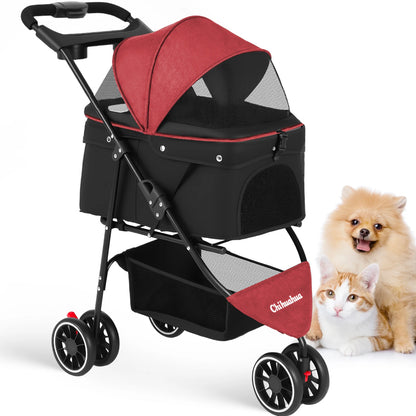 Pet Stroller Small Puppy Dogs & Cats Travel