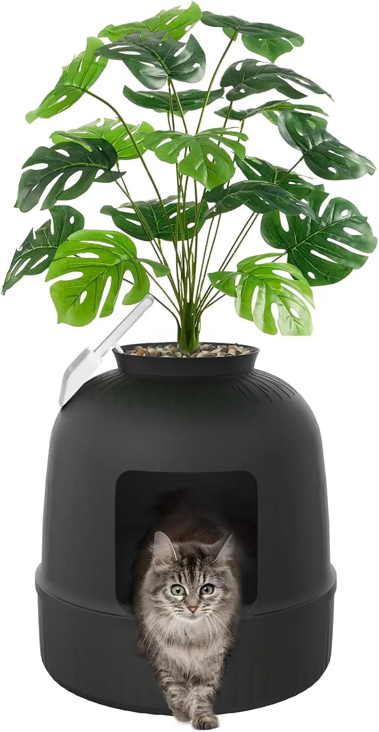 Hidden Cat Litter Box Enclosure