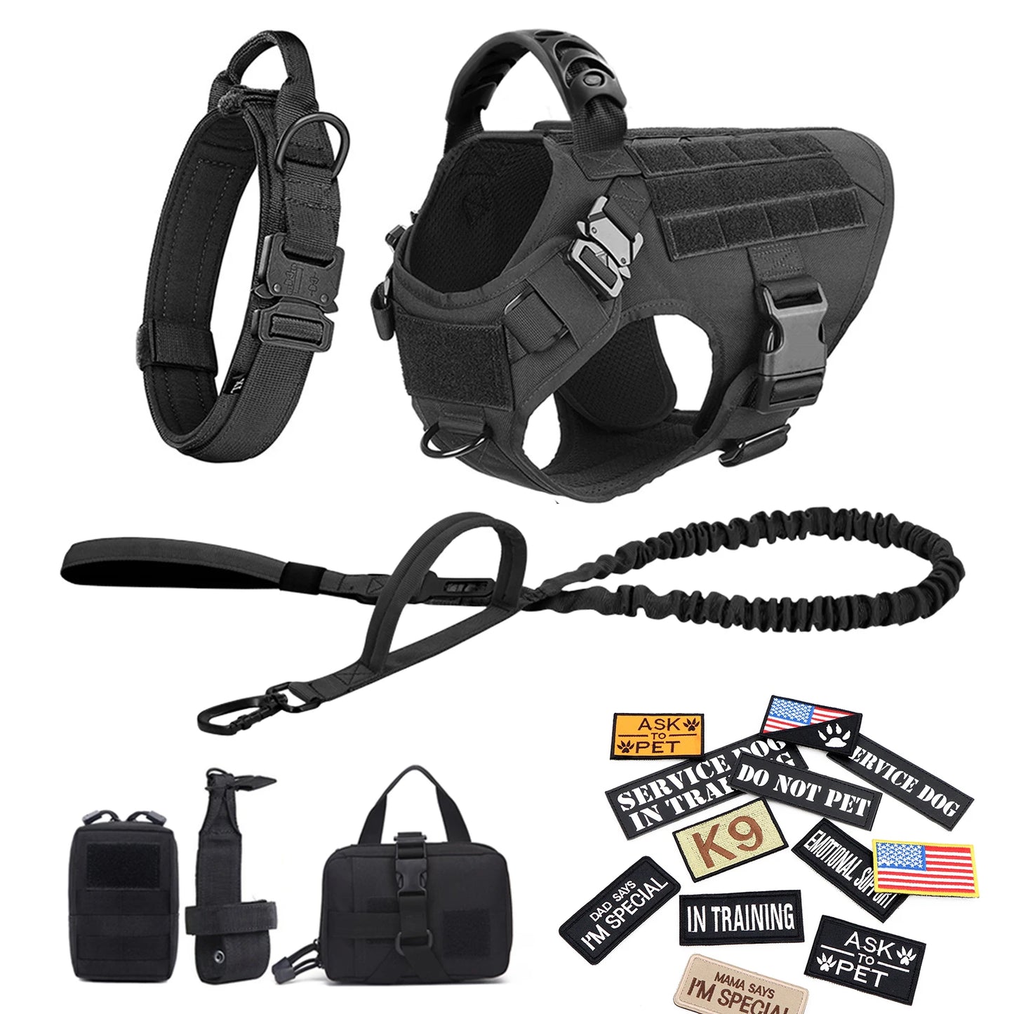 Military  Training Vests Tactical Dogs Harnesses Accessories