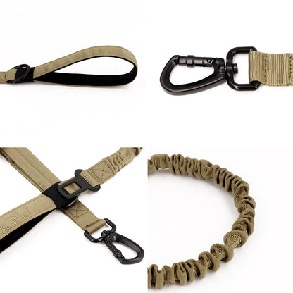 Adjustable Dog Leash Quick Release Elastic Rope