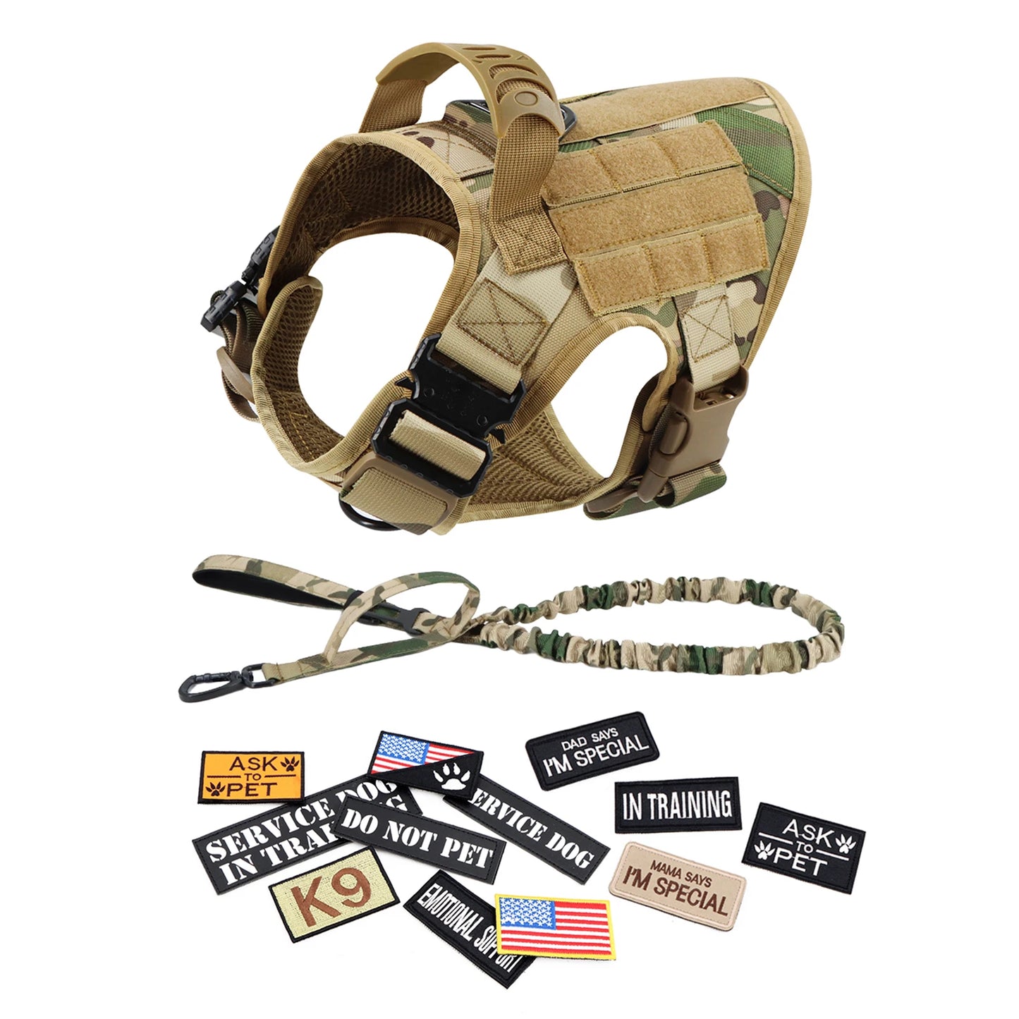 Military  Training Vests Tactical Dogs Harnesses Accessories