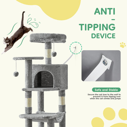 Multi-Cat Climbing Tower for Pet Furniture