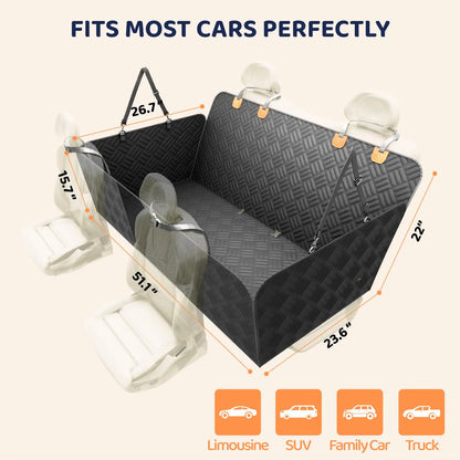 Car Rear Seat Dog Seat Cover, Extendable