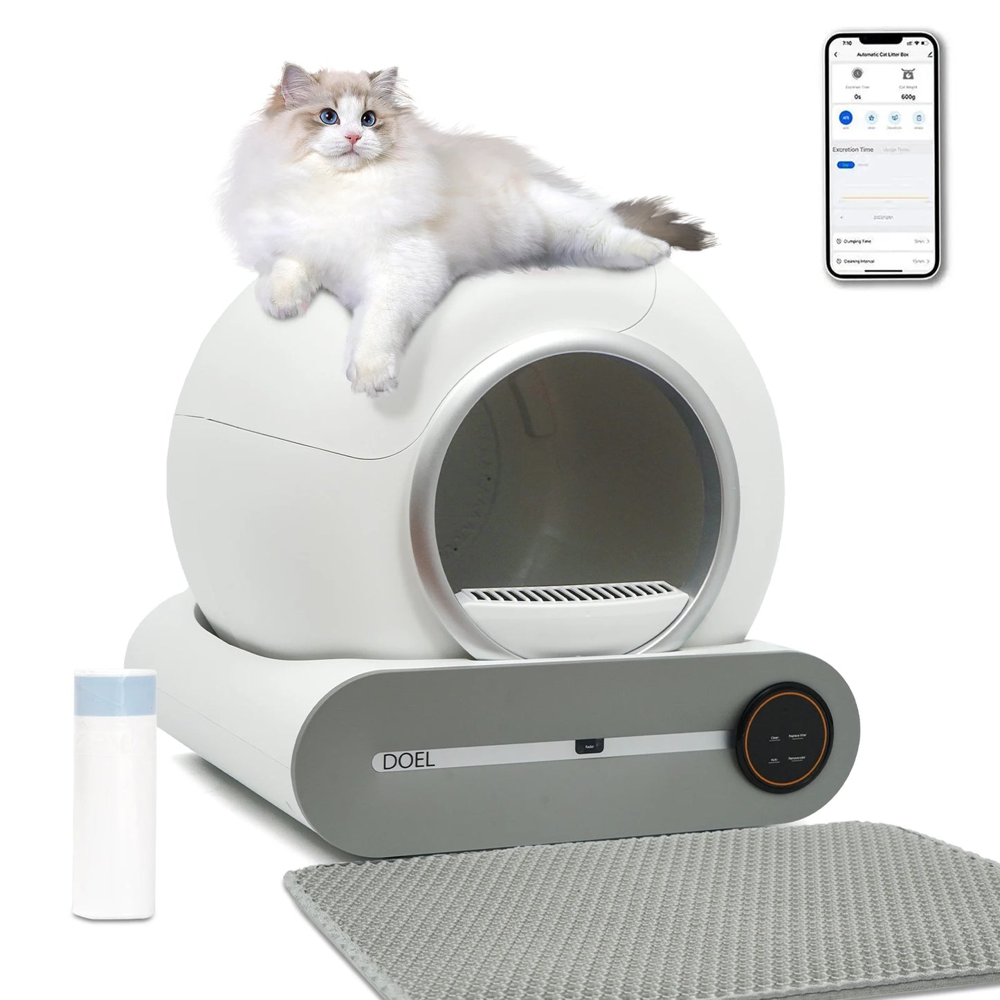 Self Cleaning Cat Litter Box App Control