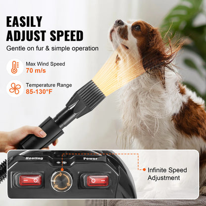 Grooming Blow Dryer Adjustable Speed Temperature Control