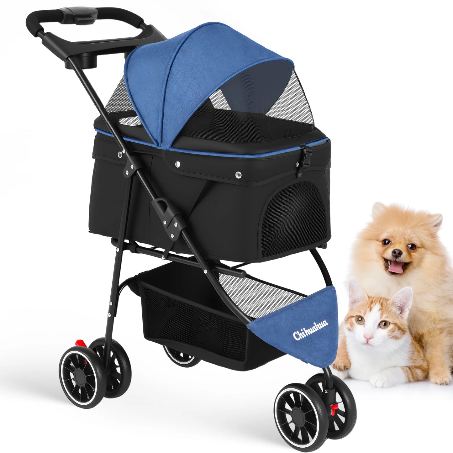 Pet Stroller Small Puppy Dogs & Cats Travel
