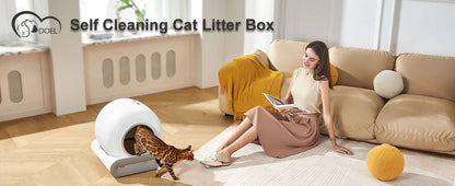Self Cleaning Cat Litter Box App Control