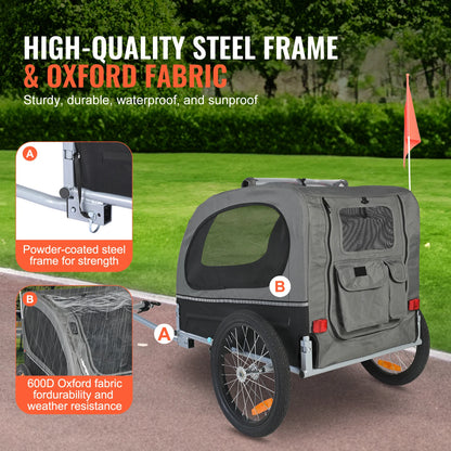 88 lbs Dog Bike Bicycle Trailer