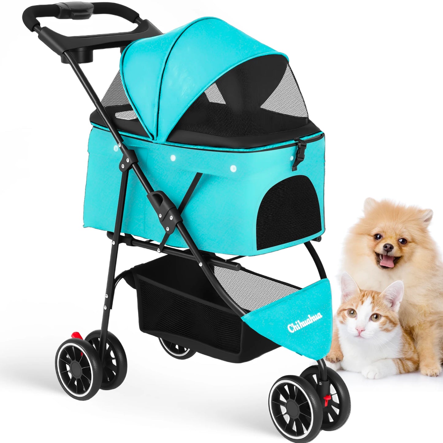 Pet Stroller Small Puppy Dogs & Cats Travel