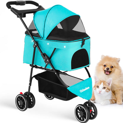Pet Stroller Small Puppy Dogs & Cats Travel