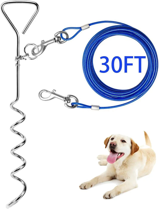 30ft Heavy Duty Dog Tie Out Cable
