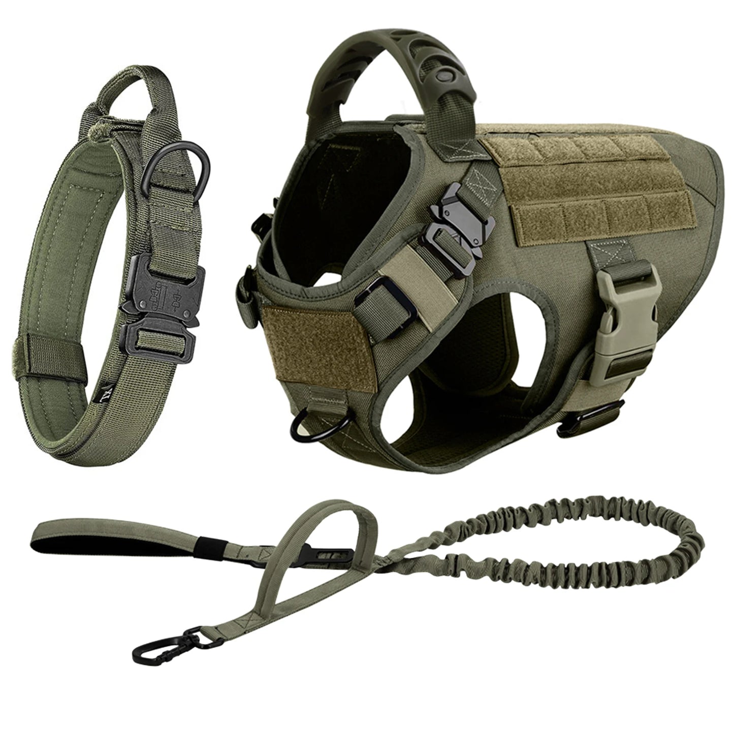 Dog Harness Collar And Leash Set Training Walking