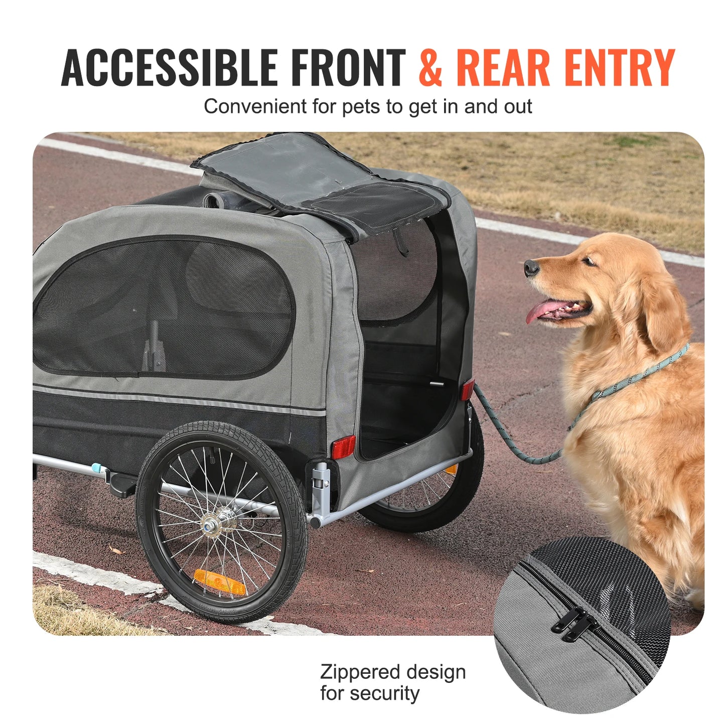 88 lbs Dog Bike Bicycle Trailer