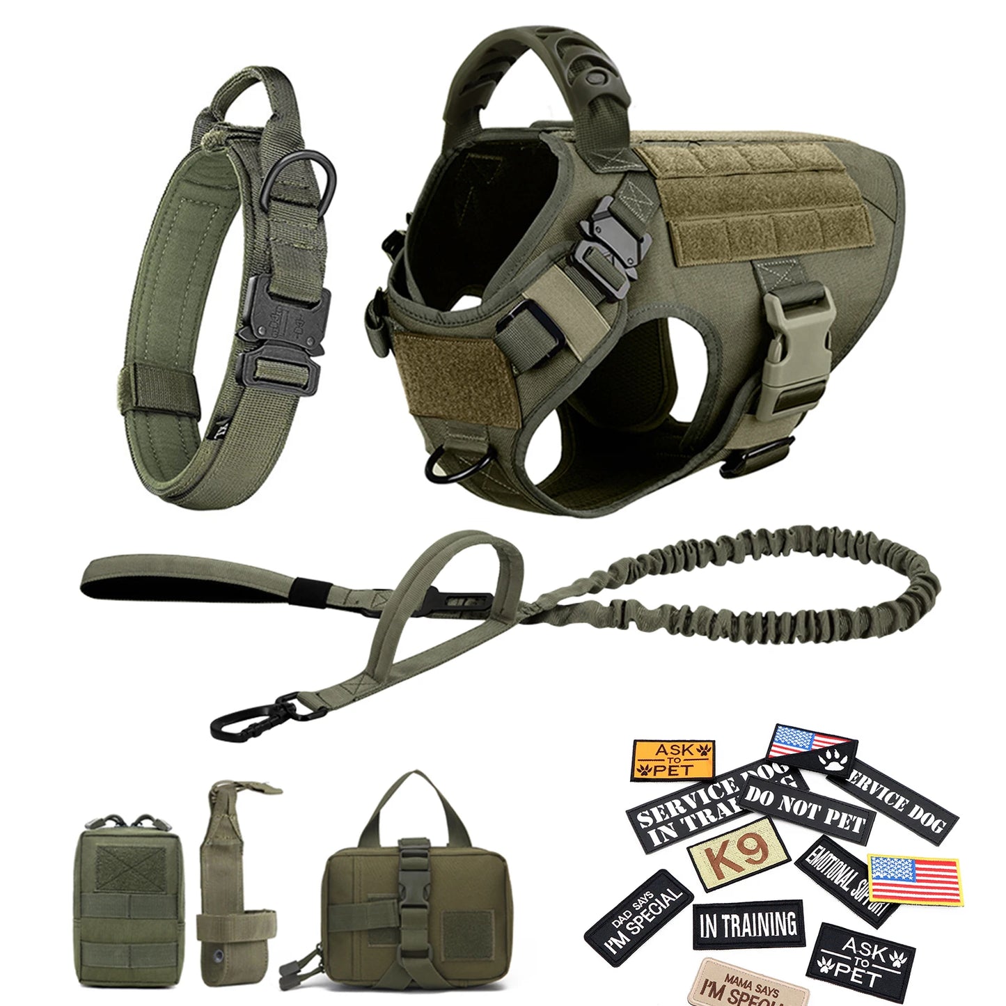 Military  Training Vests Tactical Dogs Harnesses Accessories