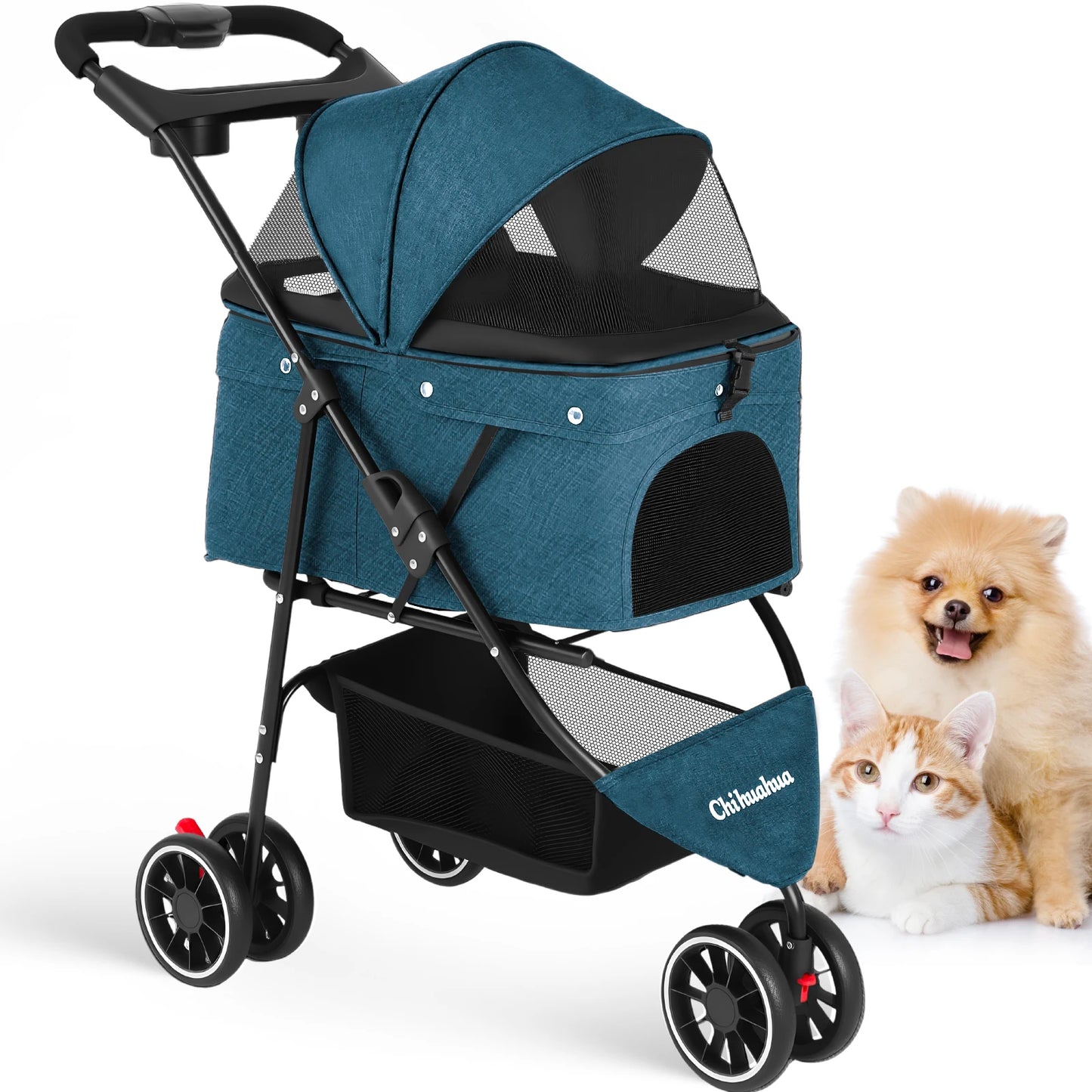 Pet Stroller Small Puppy Dogs & Cats Travel
