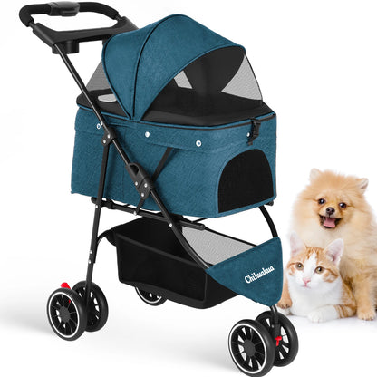 Pet Stroller Small Puppy Dogs & Cats Travel