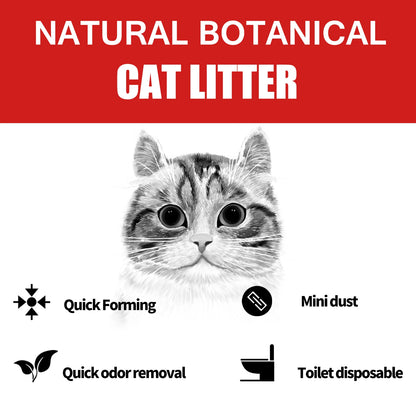 Cat Litter, Natural Botanical, Dust-Free, Flushable