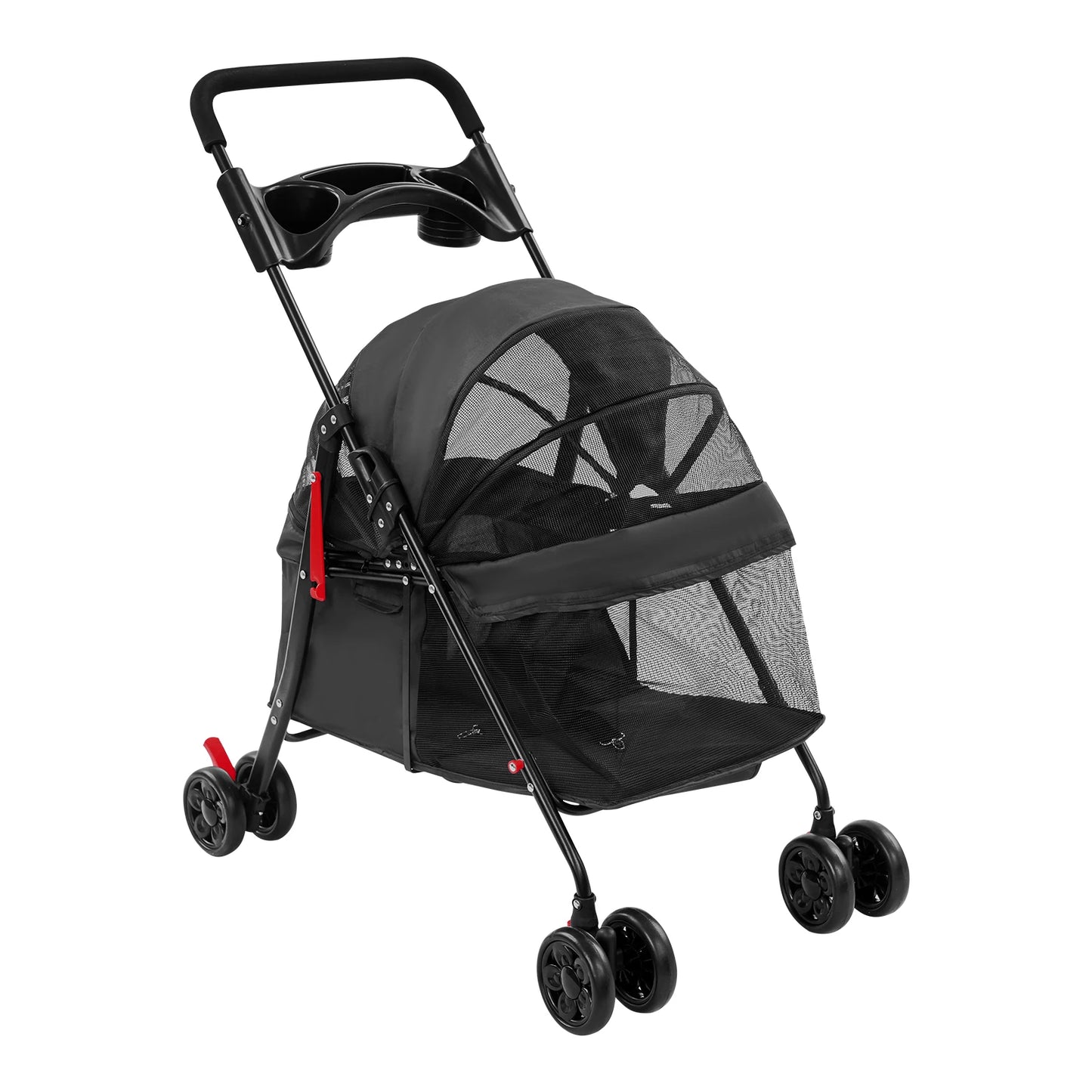 Foldable Pet Stroller Dogs Travel Cart Cats