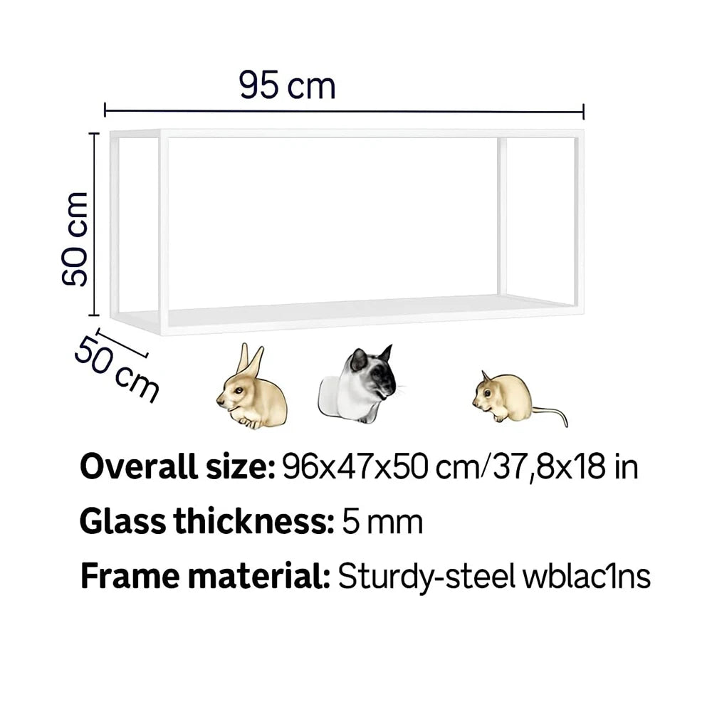 Hamster Cage,360° Viewing Transparent, Animal Habitat