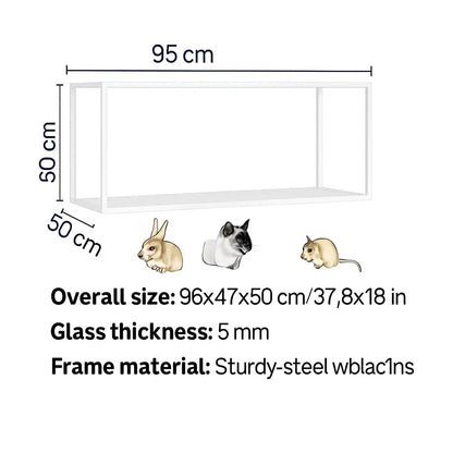 Hamster Cage,360° Viewing Transparent, Animal Habitat