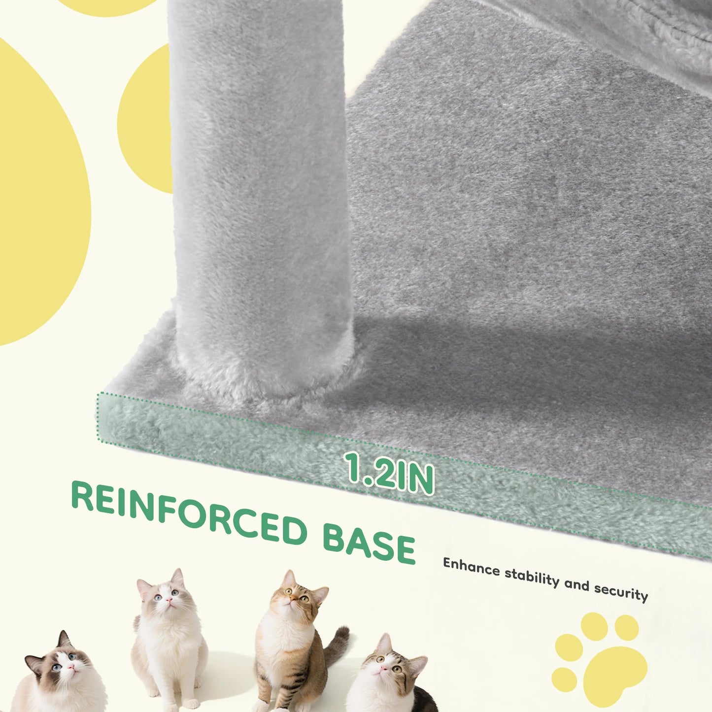 Multi-Cat Climbing Tower for Pet Furniture