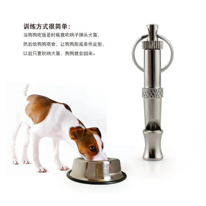 Adjustable Ultrasonic Sound Dog Training Whistle Silent Control