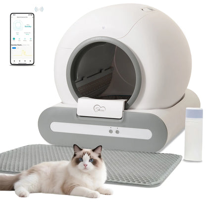 Self-Cleaning Cat Litter Box App Control, 2.4G WiFi