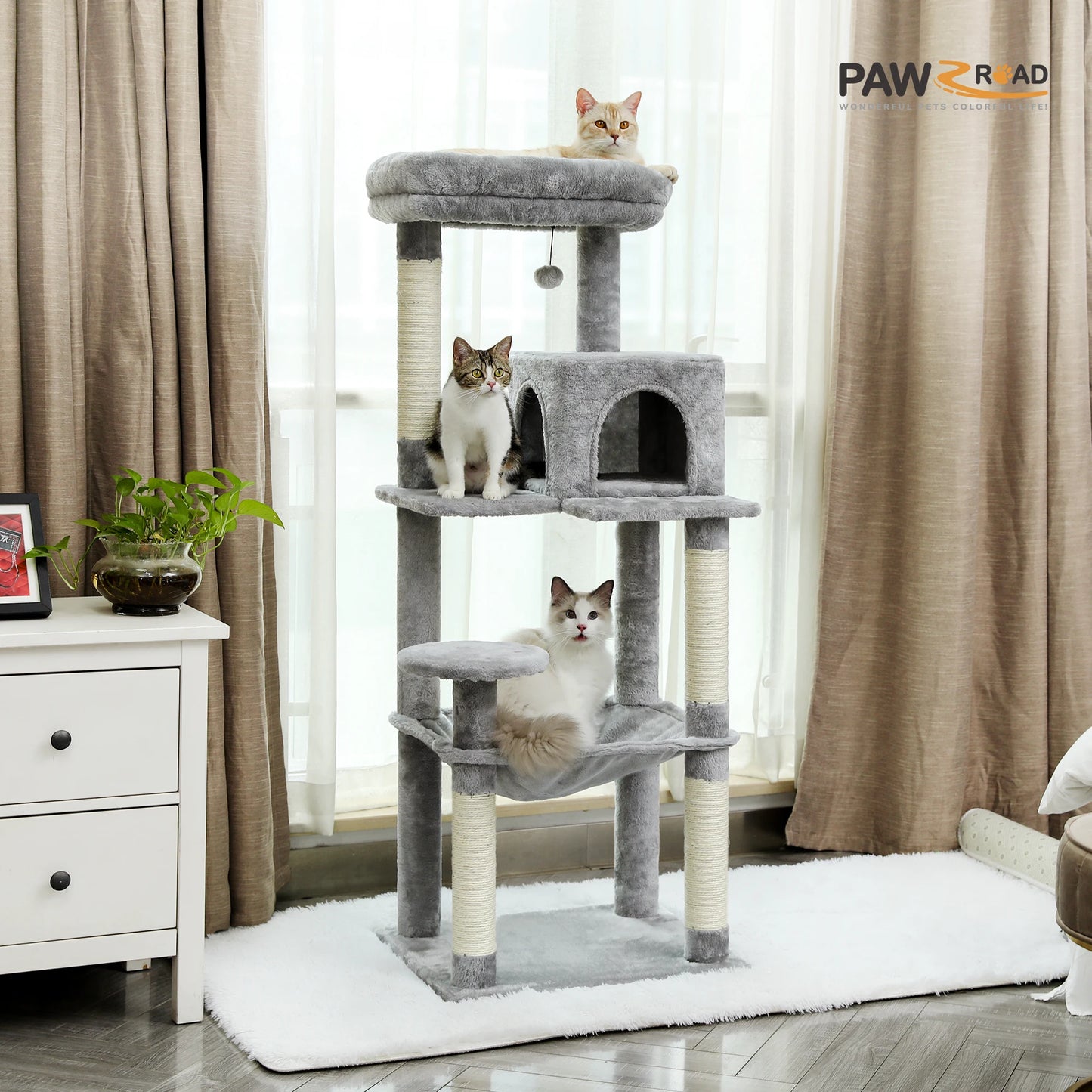 Cat Tree for Indoor Cats 5-Levels