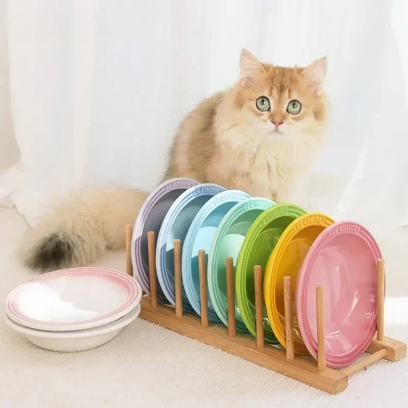 Stress-Free Dog Ceramic Cat Feeding Bowls