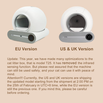 Self Cleaning Cat Litter Box App Control
