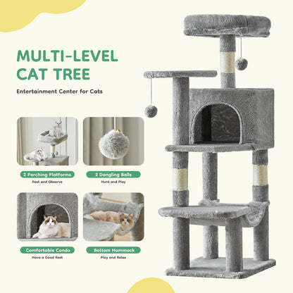 Multi-Cat Climbing Tower for Pet Furniture