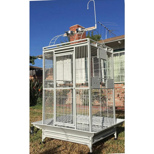 Large Elegant Wrought Iron Parrot, bird Cage