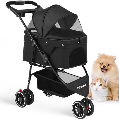Pet Stroller Small Puppy Dogs & Cats Travel