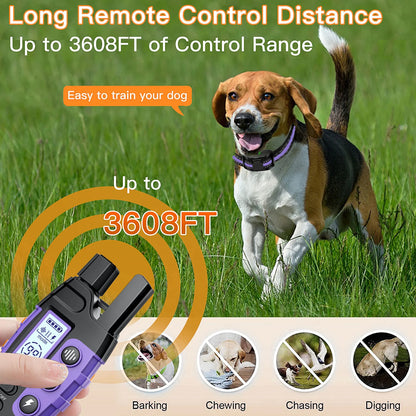 3300Ft Electric Dog Training Collar W/Remote Control