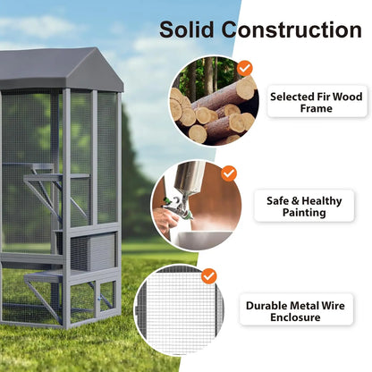 72" Large Catio Outdoor Cat Enclosure