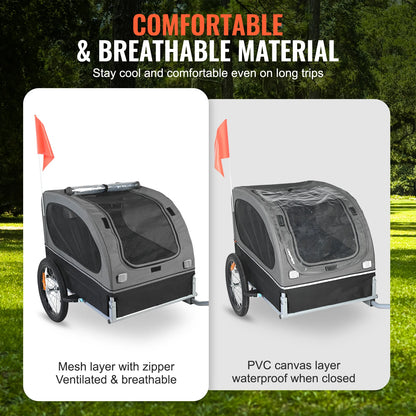 88 lbs Dog Bike Bicycle Trailer