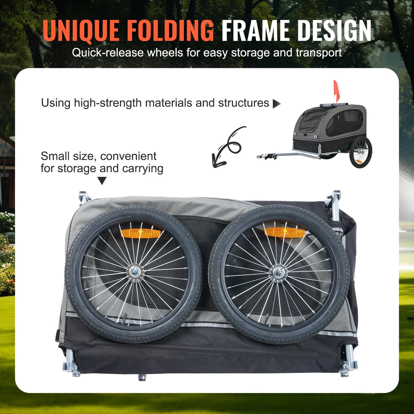 88 lbs Dog Bike Bicycle Trailer